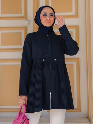 Belden Piliseli Hırka Lacivert Belden Piliseli Hırka Lacivert