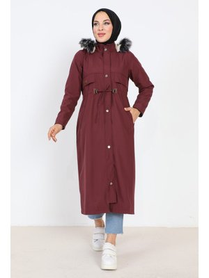 Mürdüm Beli Bağcıklı Mont