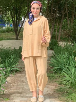 Toprak Tuniği Püsküllü İkili Takım Toprak Tuniği Püsküllü İkili Takım