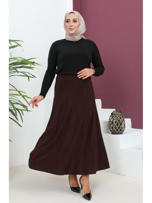 Büyük Beden Sandy Çımalı Etek Büyük Beden Sandy Çımalı Etek