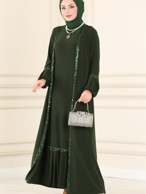 Haki Pul Detaylı İkili Takım Haki Pul Detaylı İkili Takım