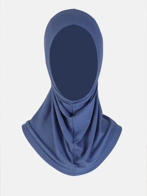 Düz Çocuk Türbanı Kot Mavi