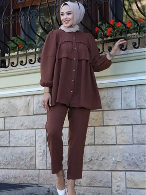 Olena Pantolonlu Takım