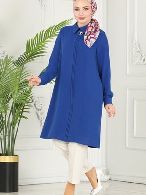 Saks Pat Detaylı Aerobin Tunik Saks Pat Detaylı Aerobin Tunik