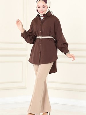 Vizyon Dikiş Detaylı İspanyol Paça Pantolon Vizyon Dikiş Detaylı İspanyol Paça Pantolon