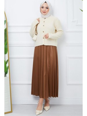 Taba Beli Lastikli Piliseli Etek