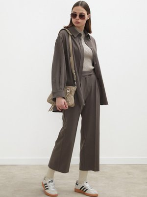 Premium Pileli Pantolon Vizon Premium Pileli Pantolon Vizon