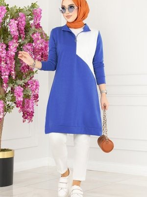 İndigo Garnili Spor Tunik İndigo Garnili Spor Tunik