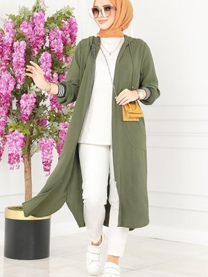 Haki Ribana Detaylı Mevsimlik Kap Haki Ribana Detaylı Mevsimlik Kap