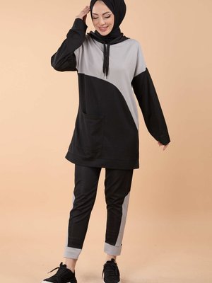 Grı Tunik Pantolon