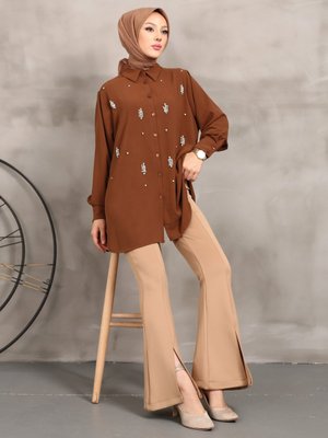 Kahverengi Bluz / Gömlek