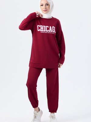 Bordo Tunik Pantolon Bordo Tunik Pantolon