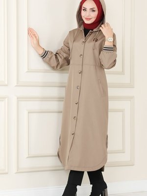 Vizyon Ribanalı Bondit Trençkot Vizyon Ribanalı Bondit Trençkot