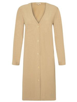 Düğmeli Uzun Hırka