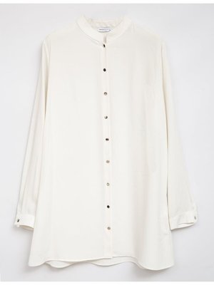 Basic Hakim Yaka Tunik Ekru Sz