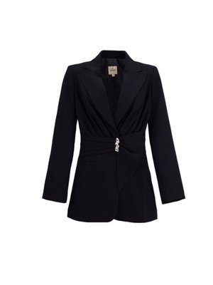 Önü Taş Detaylı Şık Ceket