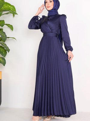 Lacıvert Abiye Elbise