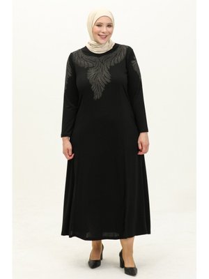 Büyük Beden Baskılı Elbise