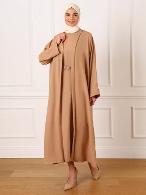Camel Aerobin Elbise & Ferace İkili Takım