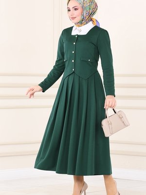 Zümrüt Aksesuar Cepli İkili Takım Zümrüt Aksesuar Cepli İkili Takım