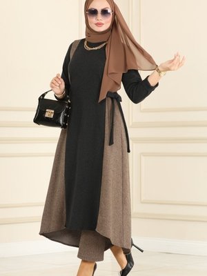 Siyah & Vizyon Yandan Bağlamalı İkili Takım Siyah & Vizyon Yandan Bağlamalı İkili Takım