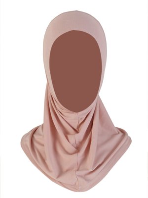 Pudra Düz Çocuk Türbanı