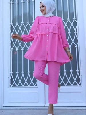 Olena Pantolonlu Takım