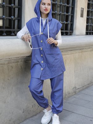 Kot Rengı Tunik + Pantolon