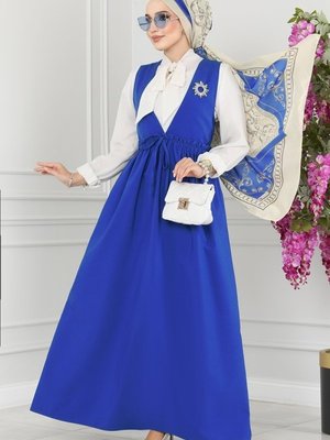 Saks Beli Bağcıklı Terikoton Jile