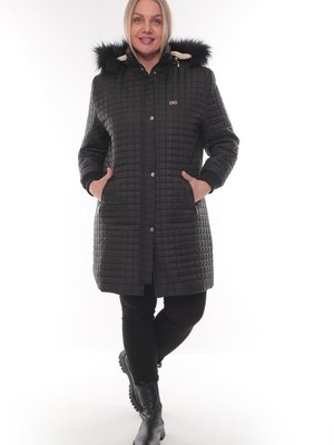 Almila Içi Kürklü Büyük Beden Kapitone Mont