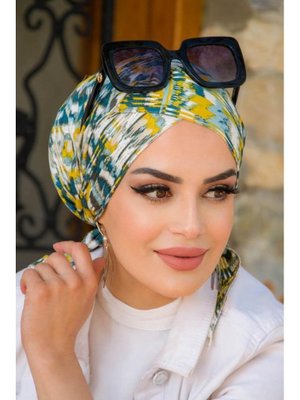 Etnik Desenli Çapraz Bone