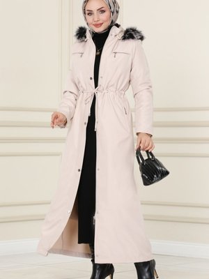 Taş İçi Kürklü Bondit Trençkot Taş İçi Kürklü Bondit Trençkot