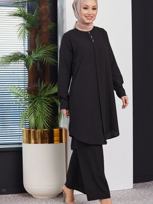 Tunik + Pantolon Siyah