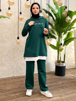 Büyük Beden Takım Koyu Yesil Büyük Beden Takım Koyu Yesil