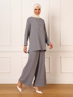 Aerobin Basic Tunik & Pantolon İkili Takım Granit