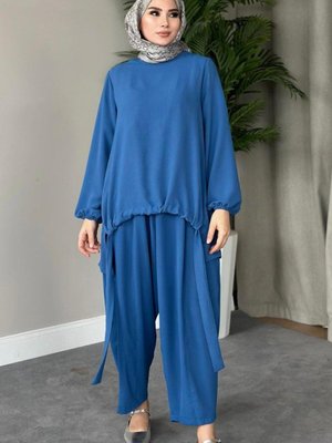 Şalvar Airobin Takım İndigo