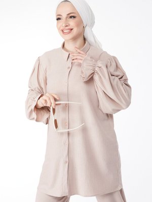 Tas Kol Ağzı Fırfırlı İkili Takım