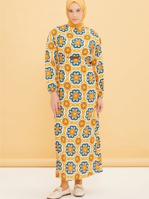 Desenli Elbise