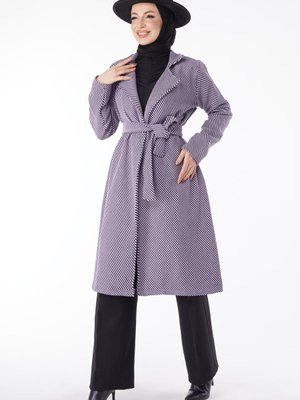 Lıla Kuşaklı Kaşe Kaban Lıla Kuşaklı Kaşe Kaban