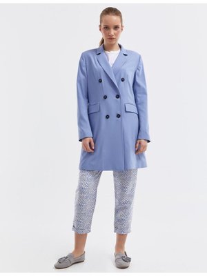 Basic Blazer Ceket Havacı Mavi