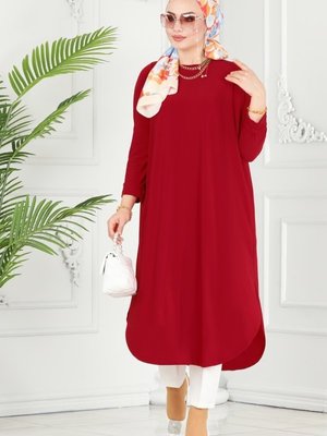 Kırmızı Basic Sandy Tunik Kırmızı Basic Sandy Tunik