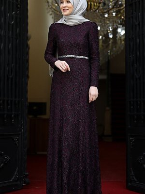 Hayal Abiye Elbise Mor