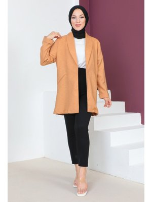 Taba Kruvaze Yaka Ceket