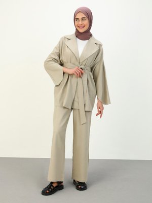 Vizon Keten Ceket & Pantolon Takım