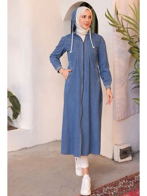 Lacivert Beli Lastikli Spor Kot Kap