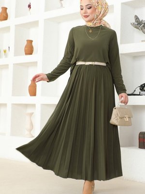 Haki Piliseli Etekli Sandy Takım