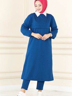 İndigo Pat Detaylı Spor Takım İndigo Pat Detaylı Spor Takım