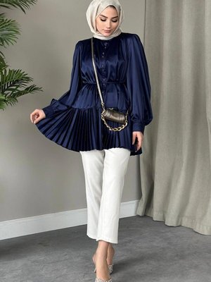 Milano Piliseli Gömlek Lacivert