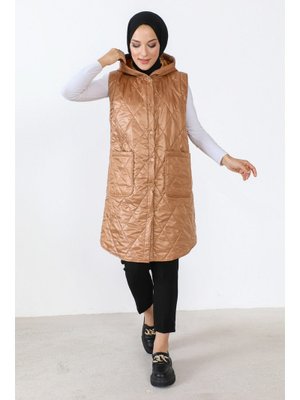 Taba Önden Düğmeli Yelek