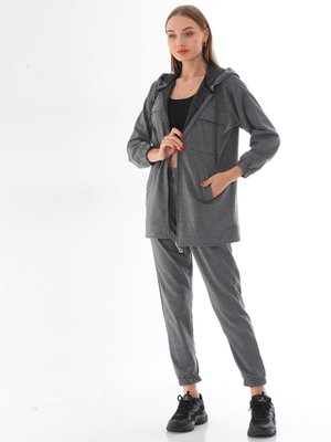 Günlük Spor Cepli İkili Takım Gri